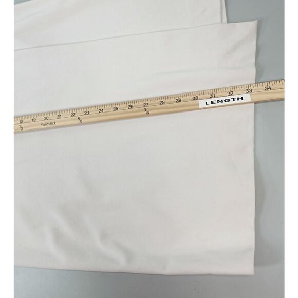 Aritzia Babaton Midi Skirt Womens 10 Cream Wrap Button Asymmetrical Soft Girl - Picture 12 of 13